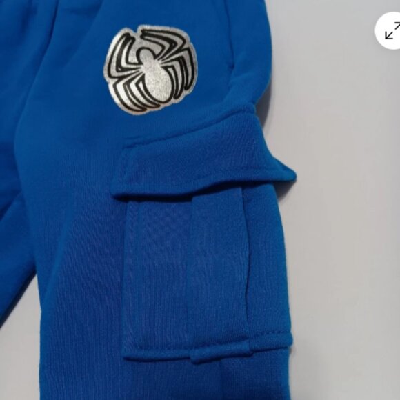 Spiderman Sweatsuit 2 piece 2T 2 toned Blue Hoodie Set Official Marvel‎ NWT C10 - Picture 9 of 11